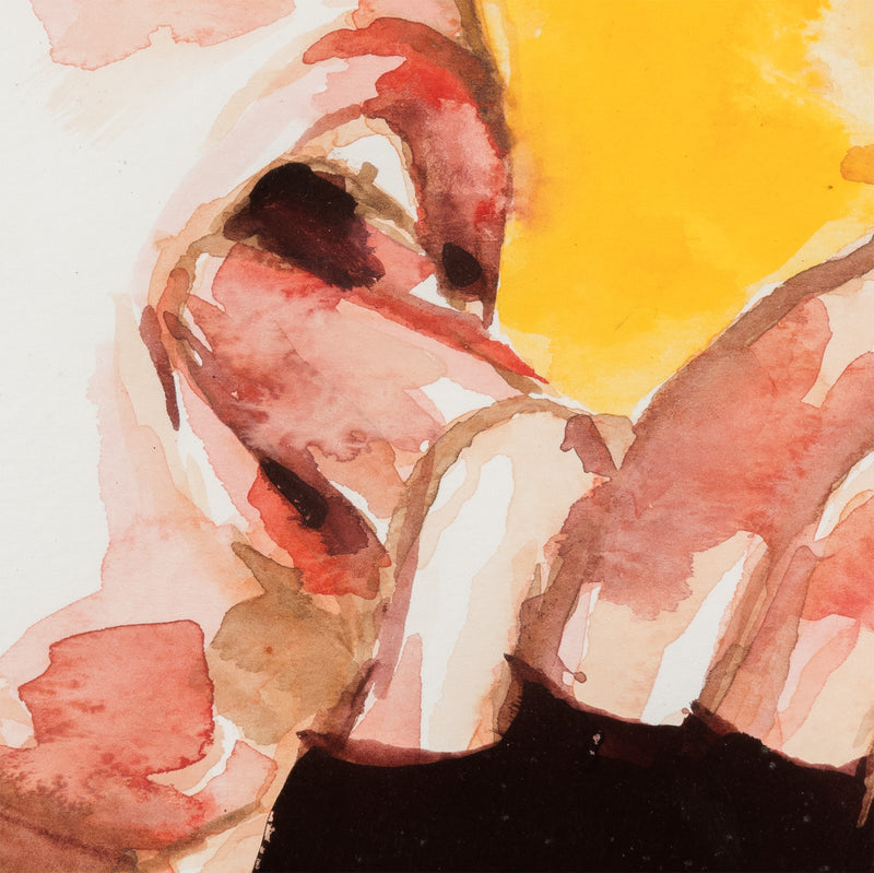 Watercolor portrait of a man by famous Canadian painter Paul P.