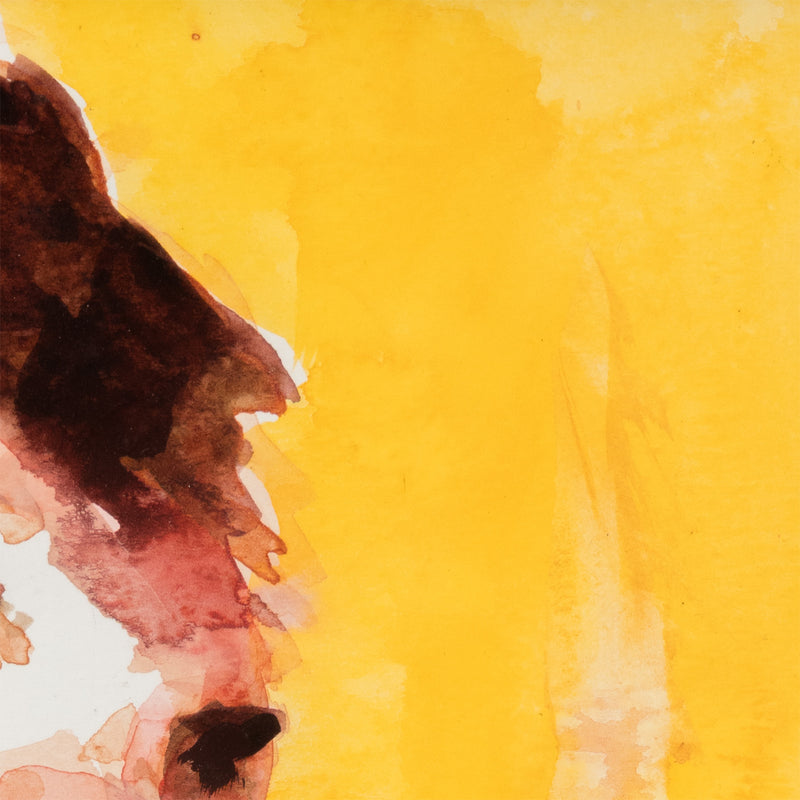Watercolor portrait of a man by famous Canadian painter Paul P.