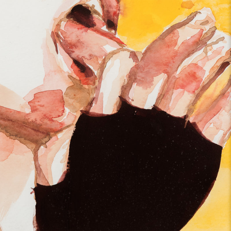 Watercolor portrait of a man by famous Canadian painter Paul P.
