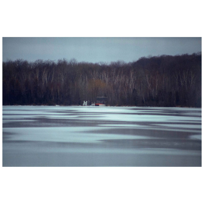 Winter landscape photography by famous contemporary artist. Peter Doig "Across the Lake" C-print, 2000. 