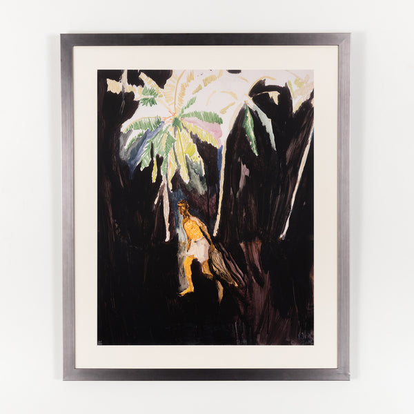 peter doig fisherman pelican pigment print watercolor gouache trinidad and tobago caribbean canadian artist memories artist residency palm trees nostalgia nostalgic memories famous artist iconic scottish multiple limited edition 