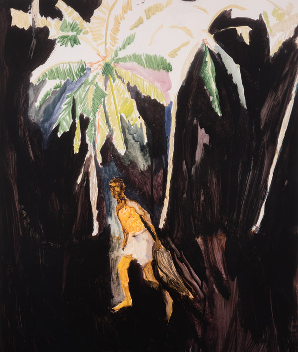 peter doig fisherman pelican pigment print watercolor gouache trinidad and tobago caribbean canadian artist memories artist residency palm trees nostalgia nostalgic memories famous artist iconic scottish multiple limited edition 