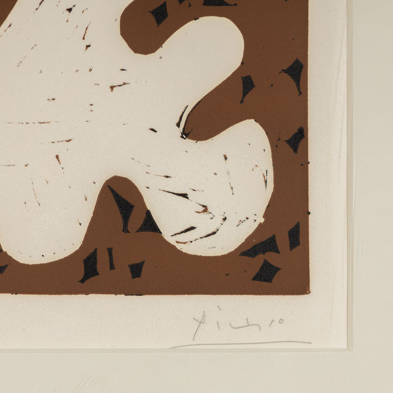 picasso carnaval tete de bouffon linocut print limited edition signed pablo picasso famous artist art history important artwork collect picasso buy picasso sell picasso 