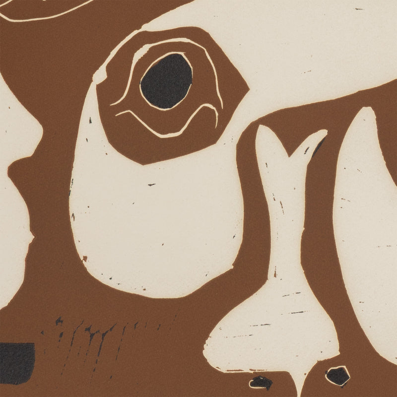 picasso carnaval tete de bouffon linocut print limited edition signed pablo picasso famous artist art history important artwork collect picasso buy picasso sell picasso 