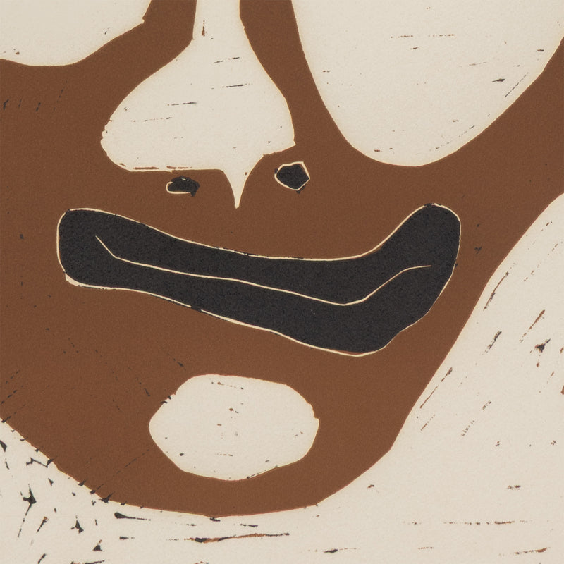 picasso carnaval tete de bouffon linocut print limited edition signed pablo picasso famous artist art history important artwork collect picasso buy picasso sell picasso 