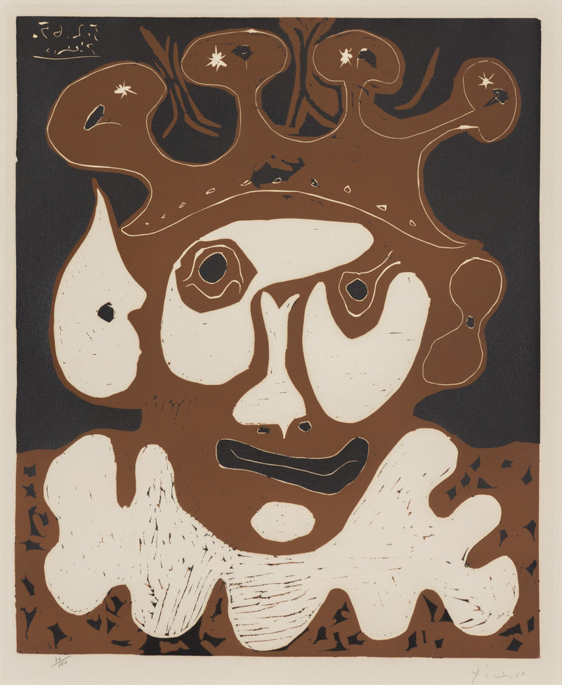 PABLO PICASSO "CARNAVAL" LINOCUT, 1965