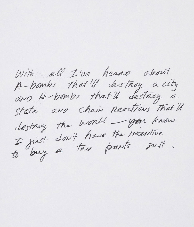 Collectible Richard Prince Art "Bomb Joke" 1989. Ink on Paper. Caviar20 Toronto.