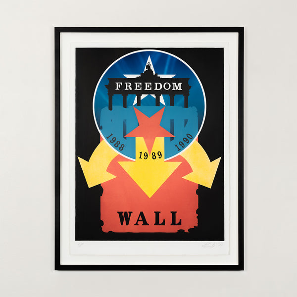 robert indiana berlin wall UN print freedom limited edition printmaking iconic american artist LOVE hard edge painting printmaker screenprint silkscreen serigraph toronto gallery