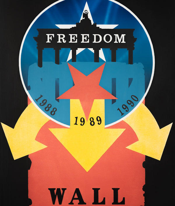 robert indiana berlin wall UN print freedom limited edition printmaking iconic american artist LOVE hard edge painting printmaker screenprint silkscreen serigraph 
