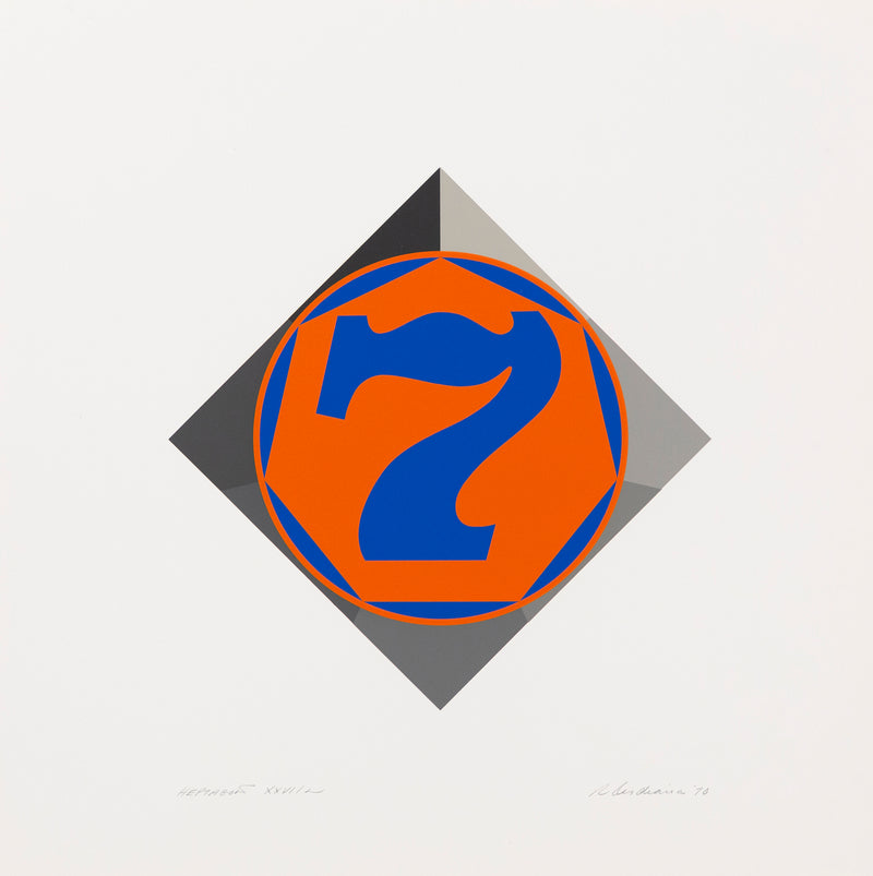 ROBERT INDIANA "HEPTAGON", 1970