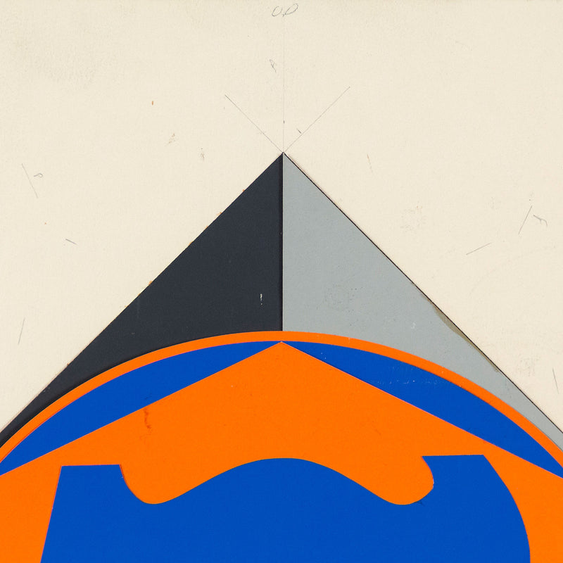 Robert Indiana "Heptagon" Original collage maquette, 1969