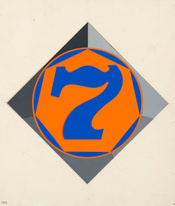 Robert Indiana "Heptagon" Original collage maquette, 1969