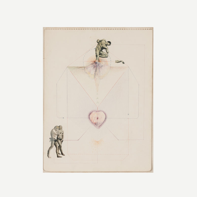 robert mapplethorpe collage original artwork iconic american 20th century artist drawing adam and eve sistine chapel classical artwork toronto gallery selling