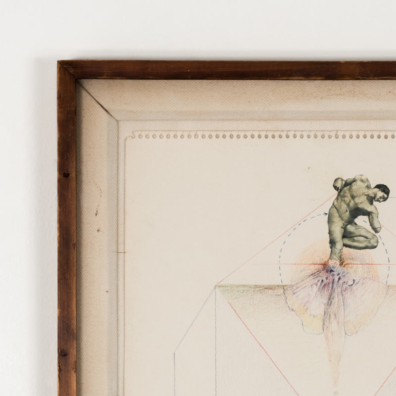robert mapplethorpe collage original artwork iconic american 20th century artist drawing adam and eve sistine chapel classical artwork toronto gallery selling