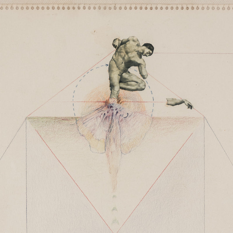 robert mapplethorpe collage original artwork iconic american 20th century artist drawing adam and eve sistine chapel classical artwork toronto gallery selling