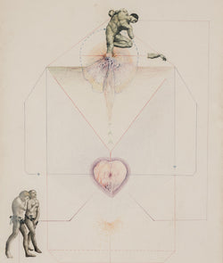 robert mapplethorpe collage original artwork iconic american 20th century artist drawing adam and eve sistine chapel classical artwork toronto gallery selling