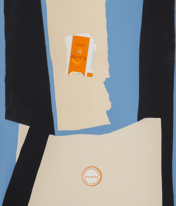 ROBERT MOTHERWELL "HARVEST, IN SCOTLAND" LITHOGRAPH & COLLAGE, 1973