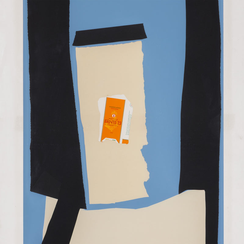ROBERT MOTHERWELL "HARVEST, IN SCOTLAND" LITHOGRAPH & COLLAGE, 1973