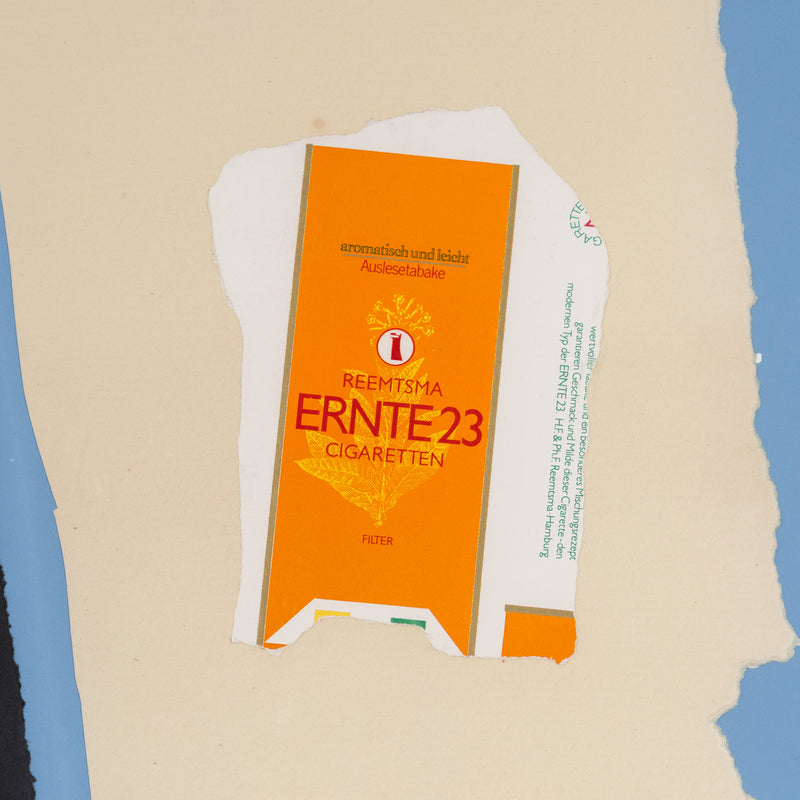 ROBERT MOTHERWELL "HARVEST, IN SCOTLAND" LITHOGRAPH & COLLAGE, 1973