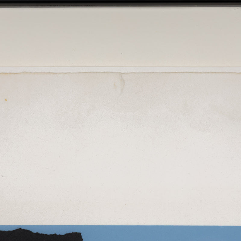 ROBERT MOTHERWELL "HARVEST, IN SCOTLAND" LITHOGRAPH & COLLAGE, 1973