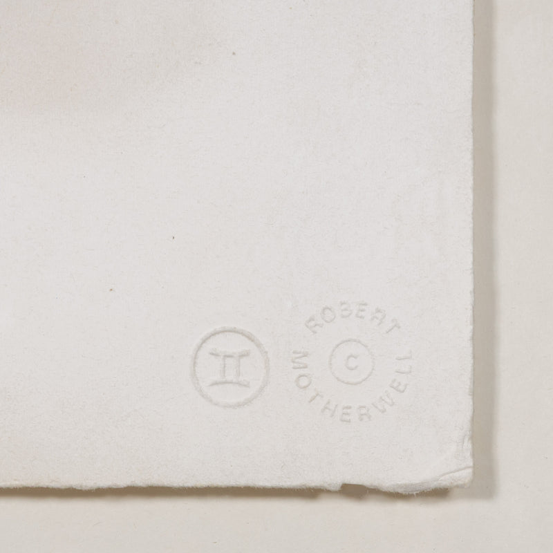 ROBERT MOTHERWELL "HARVEST, IN SCOTLAND" LITHOGRAPH & COLLAGE, 1973