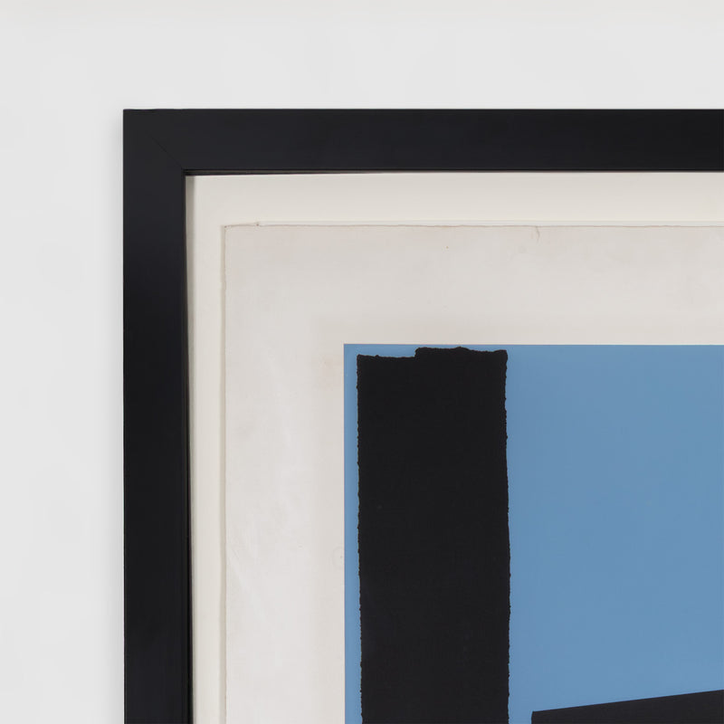 ROBERT MOTHERWELL "HARVEST, IN SCOTLAND" LITHOGRAPH & COLLAGE, 1973