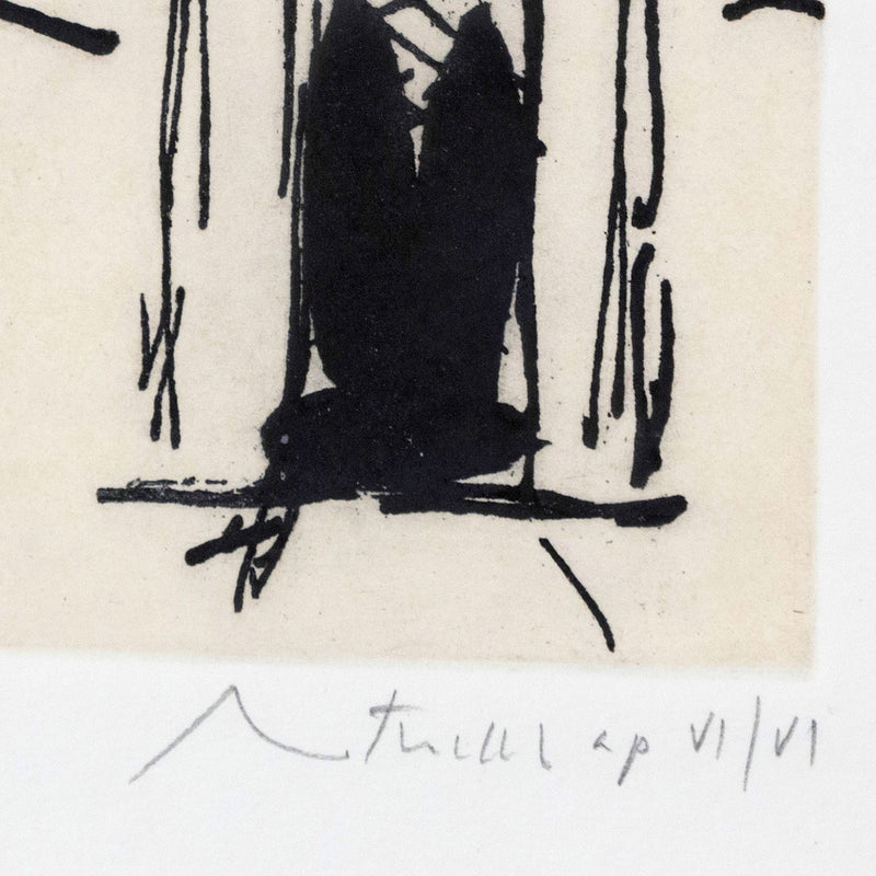 ROBERT MOTHERWELL "HOUSE OF ATREUS" AQUATINT, 1977