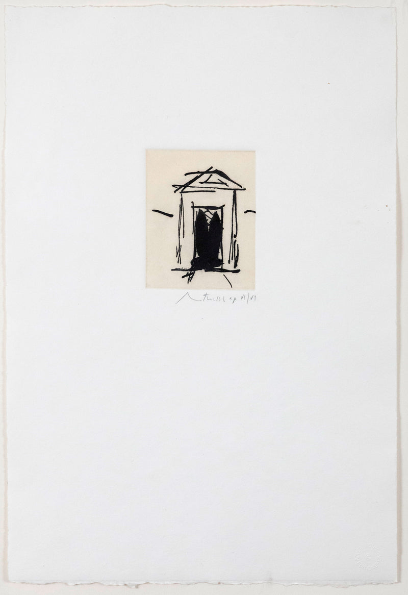 ROBERT MOTHERWELL "HOUSE OF ATREUS" AQUATINT, 1977