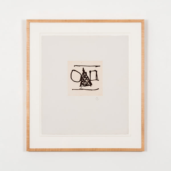 robert motherwell irish suite #6 etching print limited edition burnt sienna iconic american artist 20th century 1990s new york school 