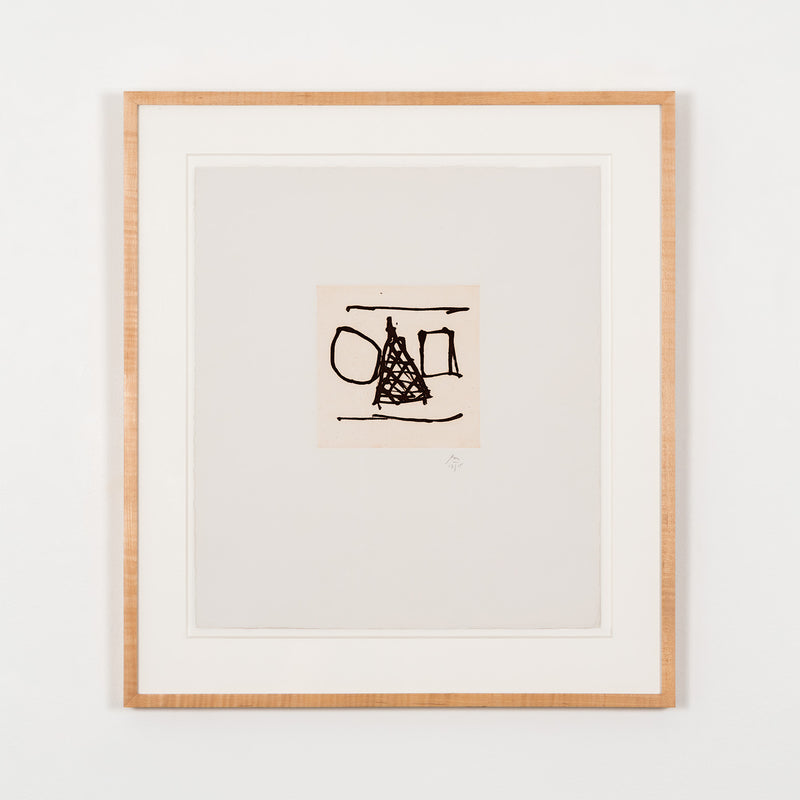 robert motherwell irish suite #6 etching print limited edition burnt sienna iconic american artist 20th century 1990s new york school 