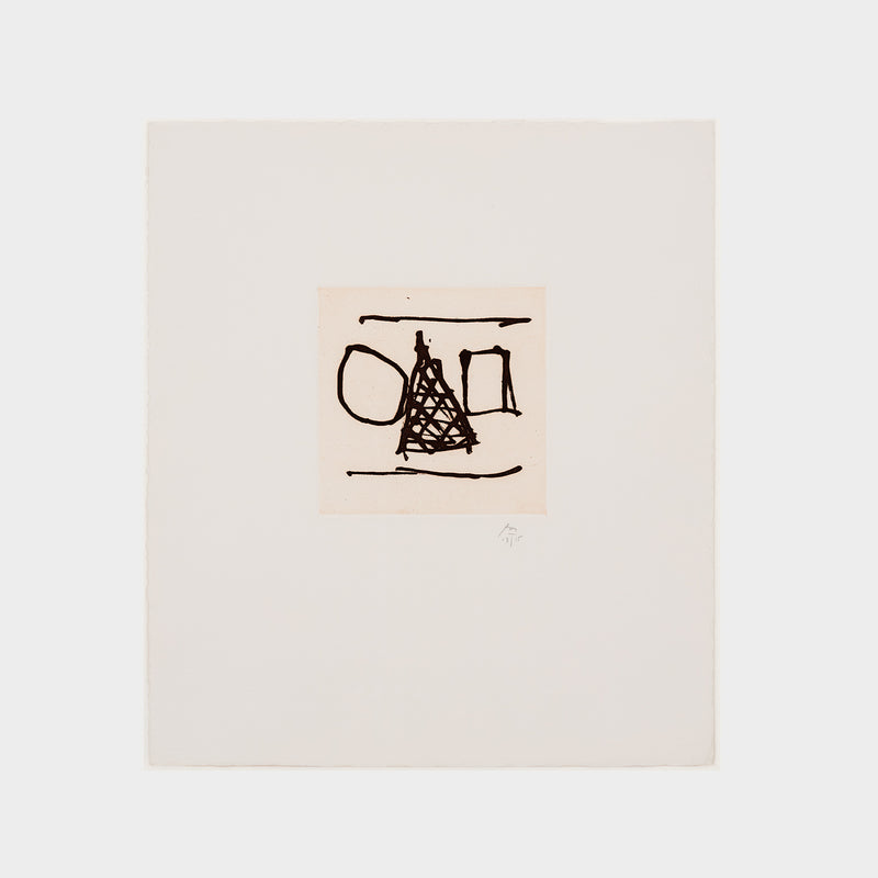 robert motherwell irish suite #6 etching print limited edition burnt sienna iconic american artist 20th century 1990s new york school 