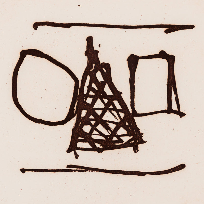 robert motherwell irish suite #6 etching print limited edition burnt sienna iconic american artist 20th century 1990s new york school 