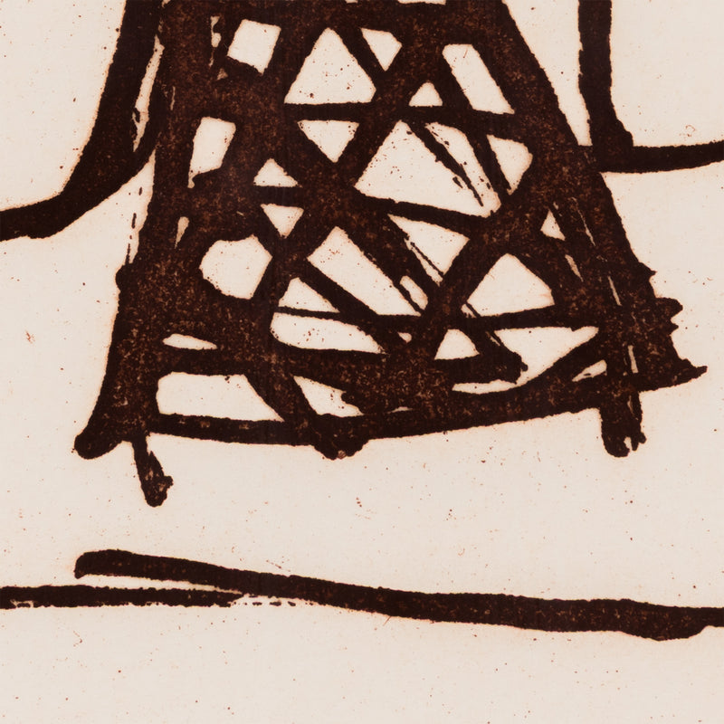 robert motherwell irish suite #6 etching print limited edition burnt sienna iconic american artist 20th century 1990s new york school 