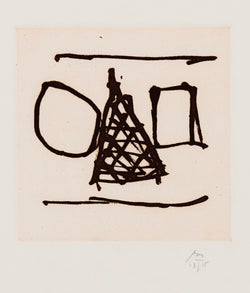 ROBERT MOTHERWELL "IRISH SUITE #6", ETCHING, 1990