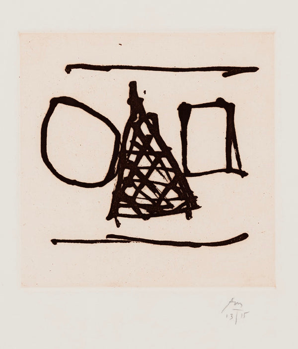 ROBERT MOTHERWELL "IRISH SUITE #6", ETCHING, 1990