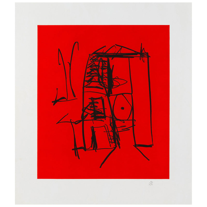 Robert Motherwell "Seaside Studio" USA, 1990. Aquatint and etching on Whatman paper.