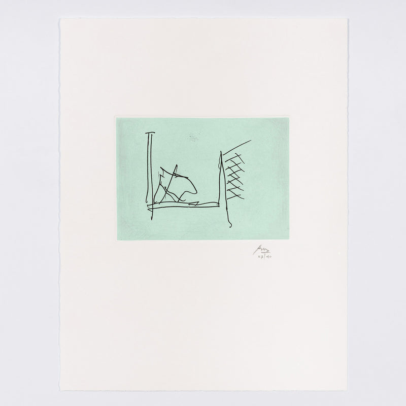 ROBERT MOTHERWELL "ULYSSES: THE HOSPITAL" ETCHING 1988