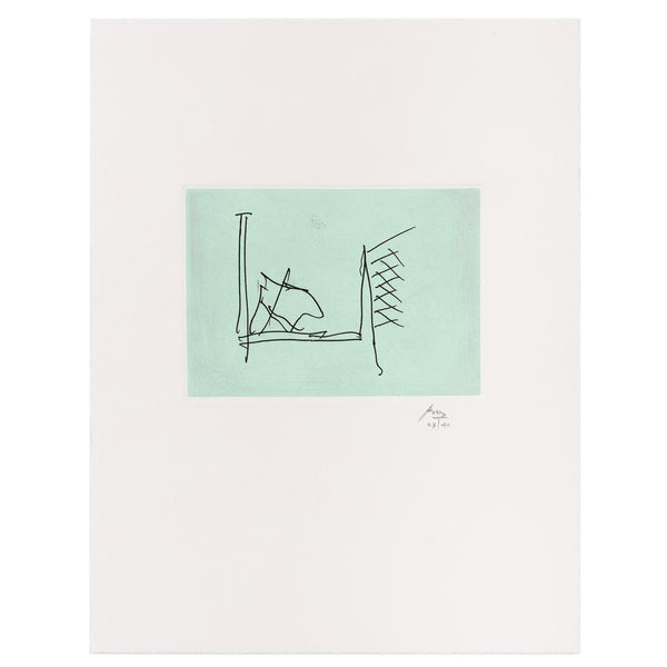 ROBERT MOTHERWELL "ULYSSES: THE HOSPITAL" ETCHING 1988