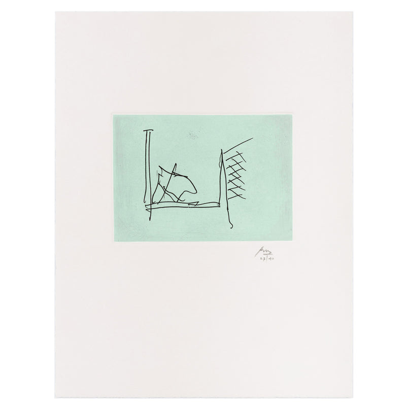 ROBERT MOTHERWELL "ULYSSES: THE HOSPITAL" ETCHING 1988