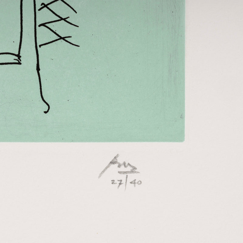 ROBERT MOTHERWELL "ULYSSES: THE HOSPITAL" ETCHING 1988