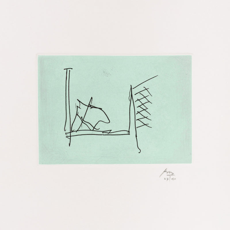 ROBERT MOTHERWELL "ULYSSES: THE HOSPITAL" ETCHING 1988