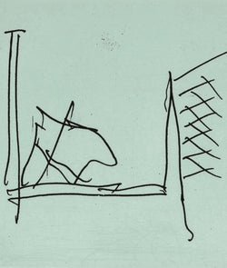 ROBERT MOTHERWELL "ULYSSES: THE HOSPITAL" ETCHING 1988