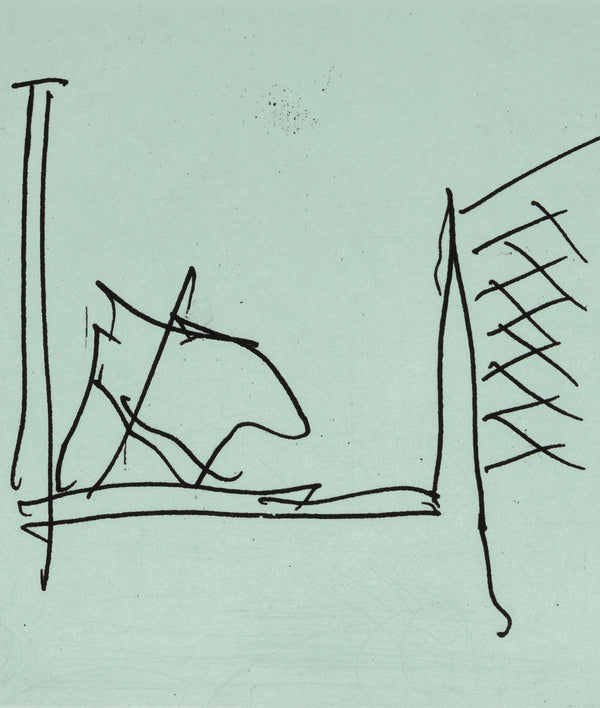 ROBERT MOTHERWELL "ULYSSES: THE HOSPITAL" ETCHING 1988