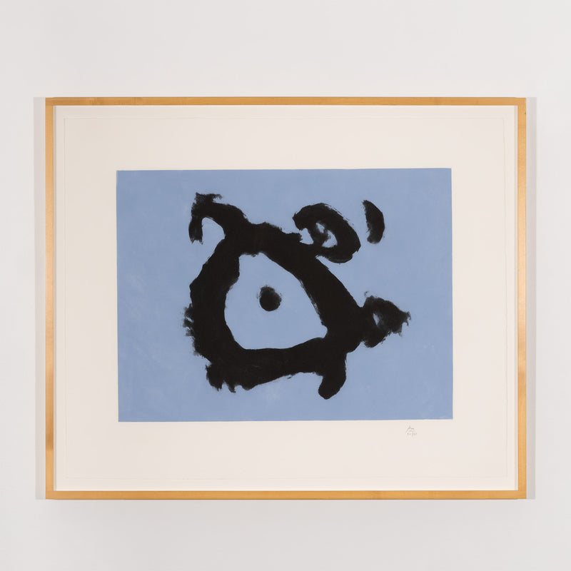 ROBERT MOTHERWELL "THE POET'S EYE" AQUATINT, 1990