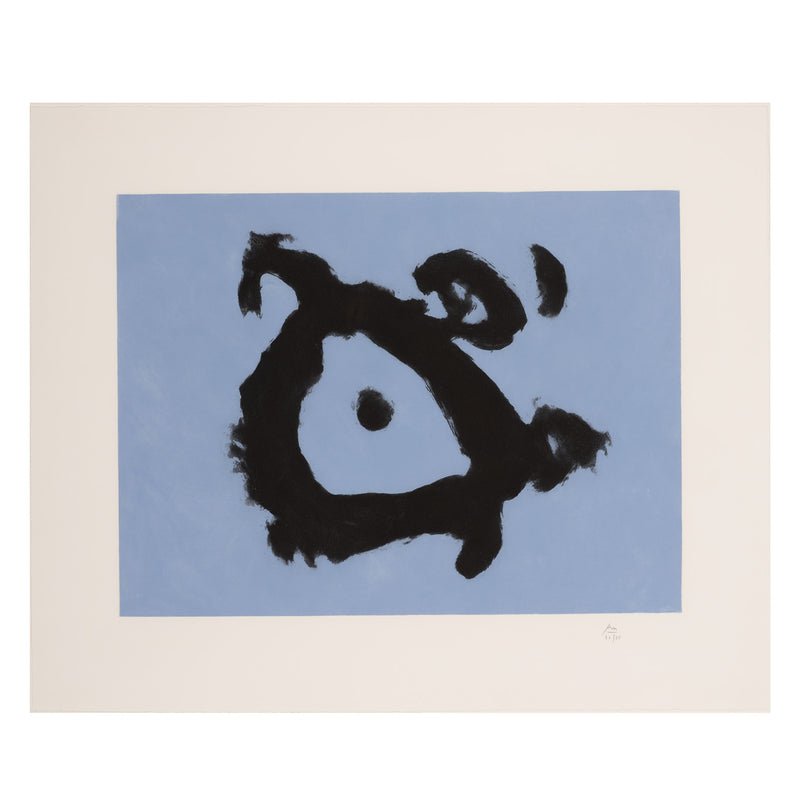 ROBERT MOTHERWELL "THE POET'S EYE" AQUATINT, 1990