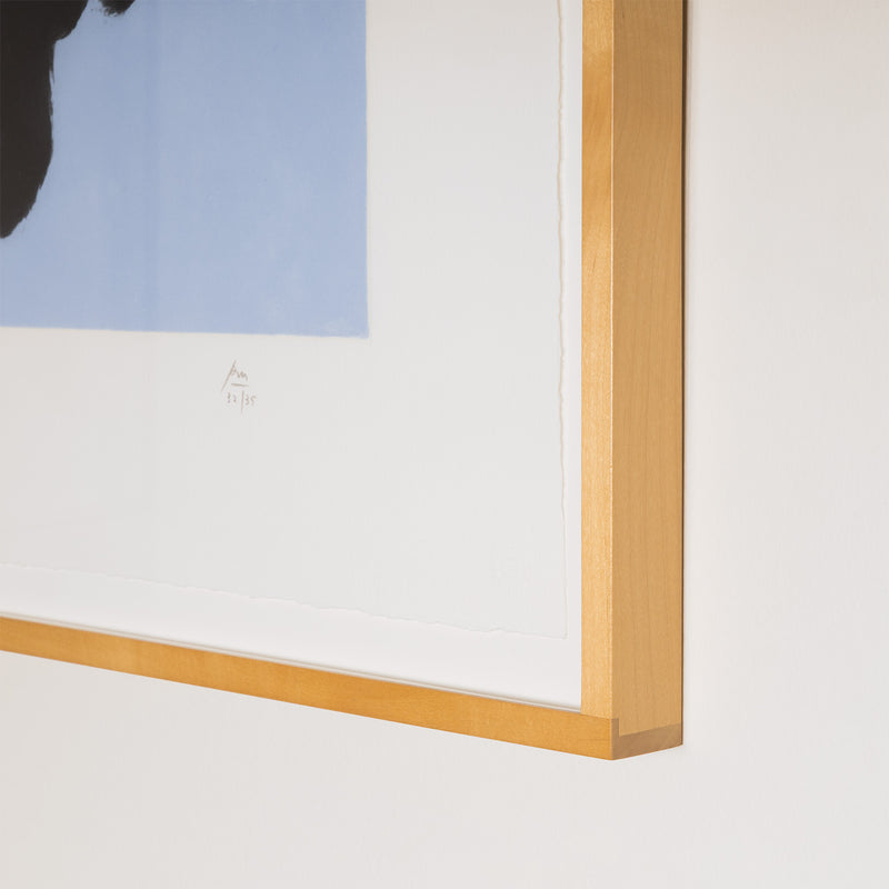 ROBERT MOTHERWELL "THE POET'S EYE" AQUATINT, 1990