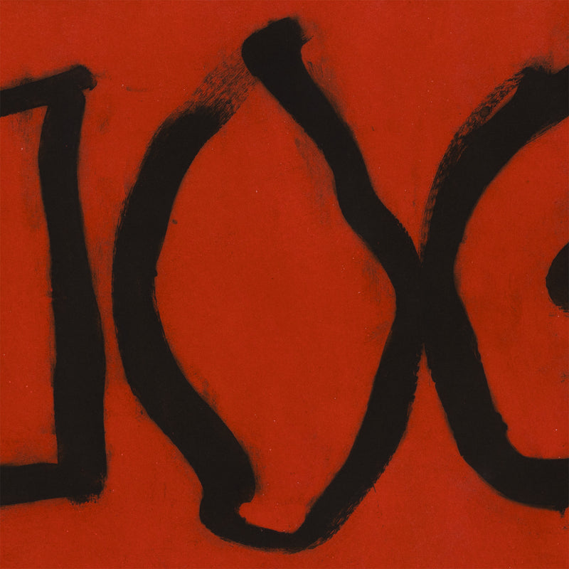 robert motherwell three forms etching aquatint red black bold 1988 1980s iconic abstract artist 