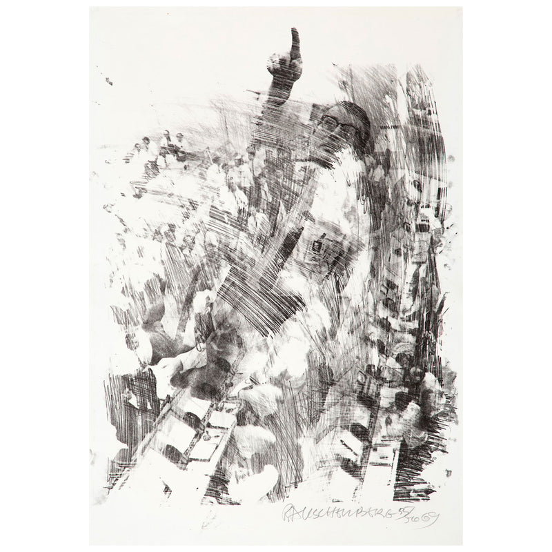 Robert Rauschenberg "Sky Rite (Stoned Moon0" Lithograph, 1969.