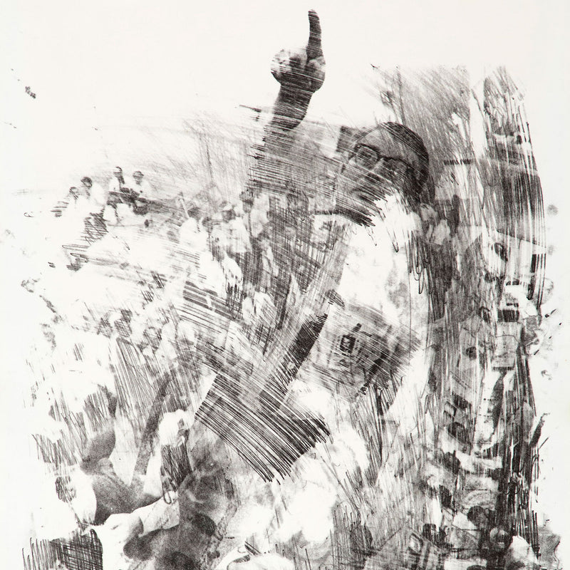 Robert Rauschenberg "Sky Rite (Stoned Moon0" Lithograph, 1969.