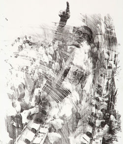 Robert Rauschenberg "Sky Rite (Stoned Moon0" Lithograph, 1969.